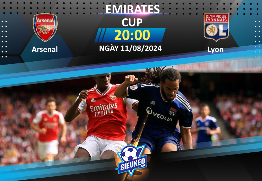 Soi kèo bóng đá Arsenal vs Lyon 20h00 ngày 11/08/2024: Tiệc tại Emirates