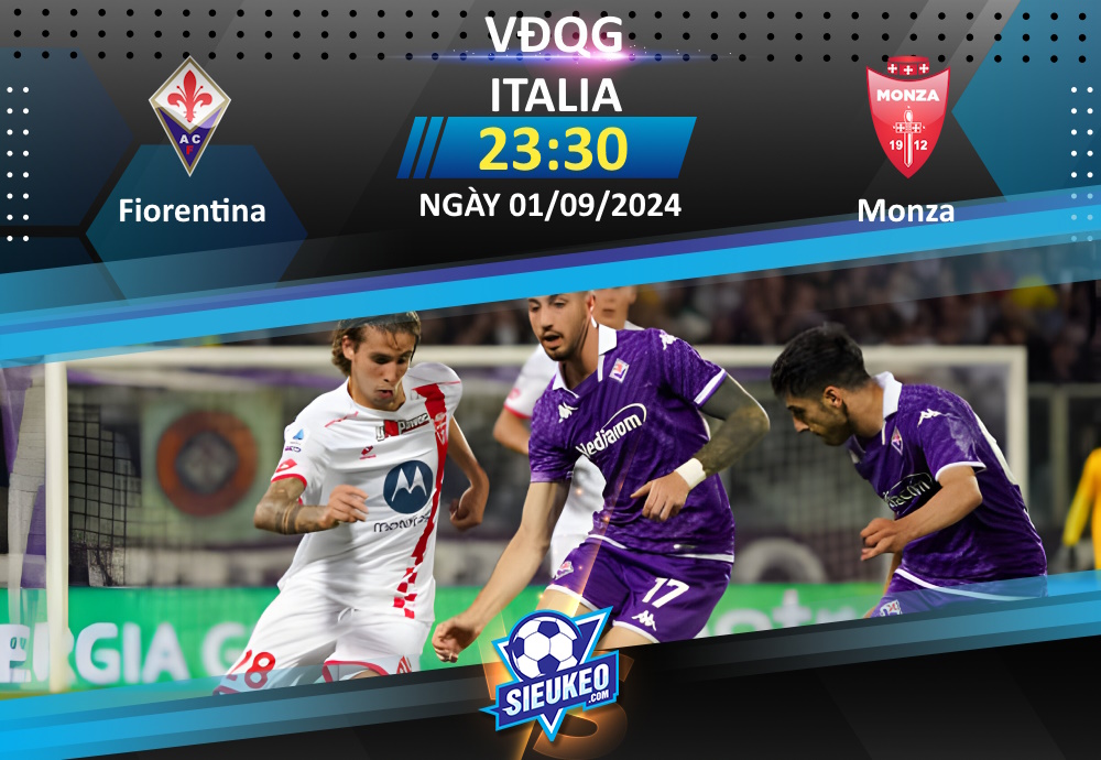 Soi kèo bóng đá Fiorentina vs Monza 23h30 ngày 01/09/2024: 3 điểm nhọc nhằn