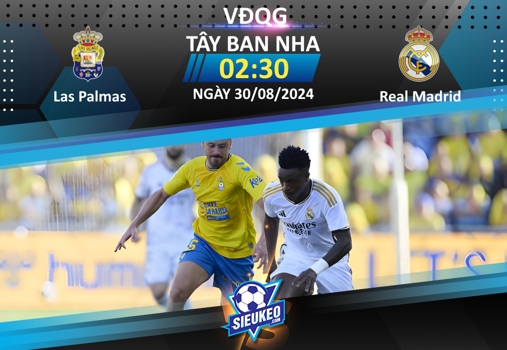 Soi kèo bóng đá Las Palmas vs Real Madrid 02h30 ngày 30/08/2024: “Kền kền” thắng nhẹ