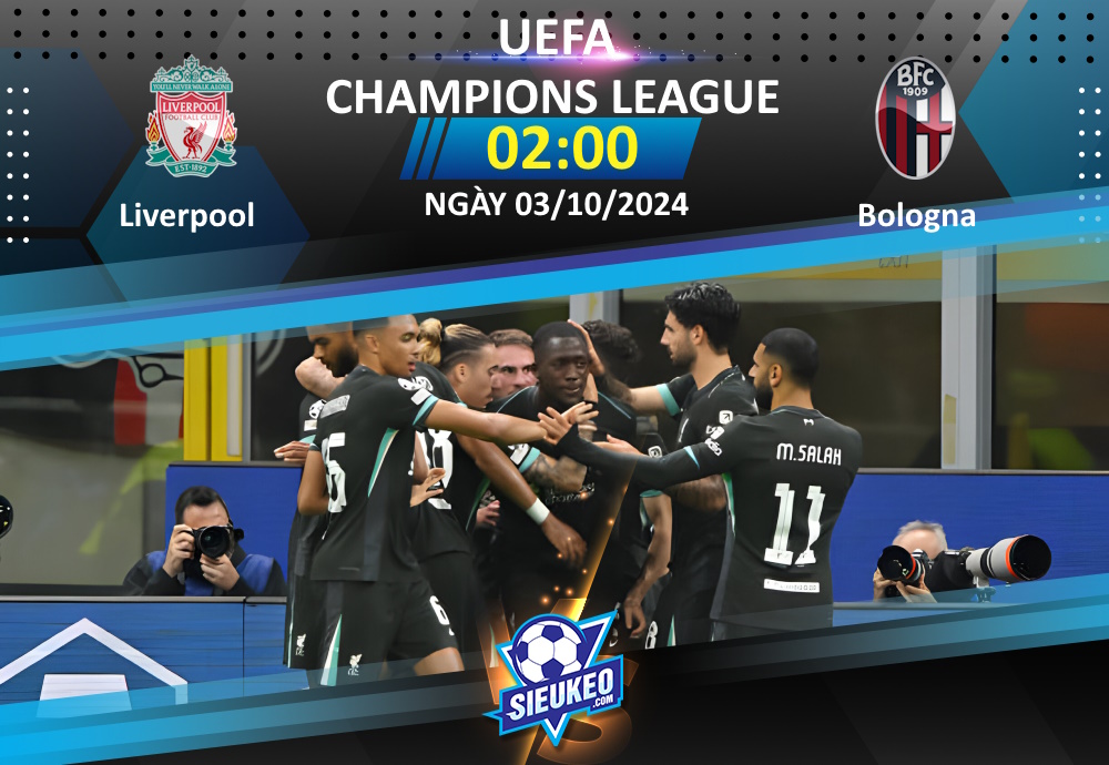 Soi kèo bóng đá Liverpool vs Bologna 02h00 ngày 03/10/2024: The Kop áp đảo