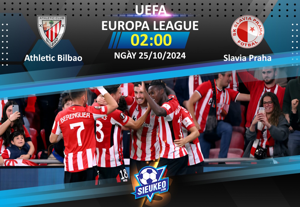 Soi kèo bóng đá Athletic Bilbao vs Slavia Praha 02h00 ngày 25/10/2024: 3 điểm ở lại