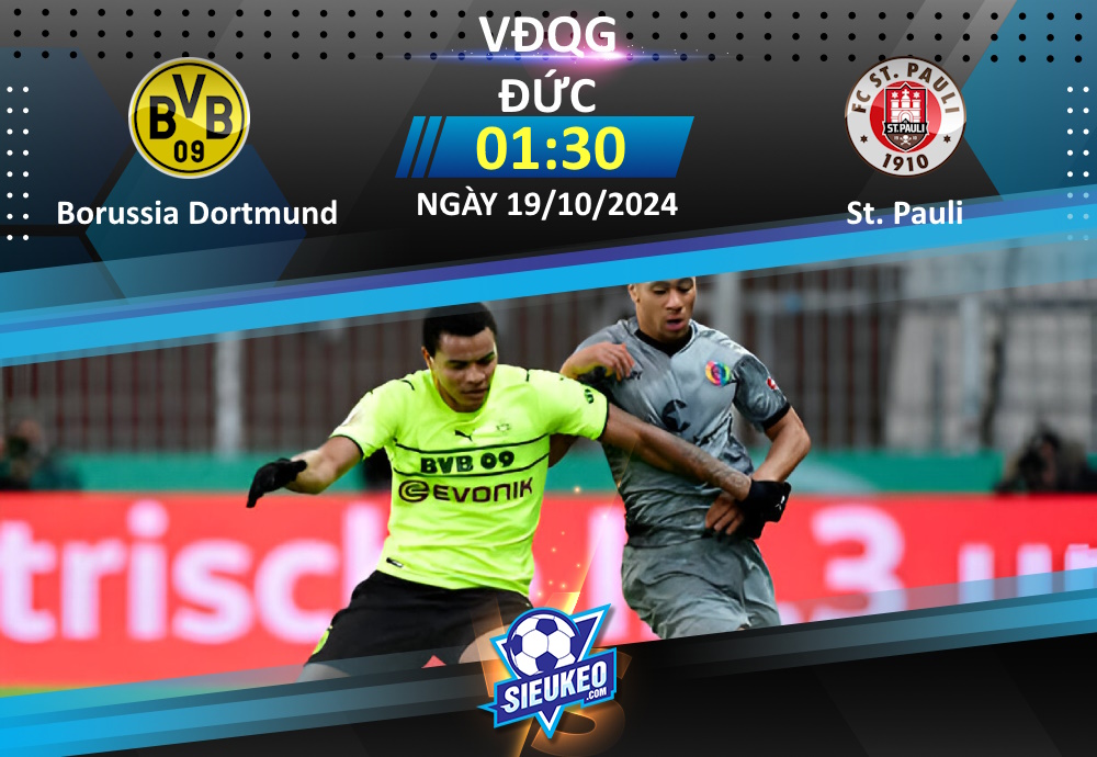 Soi kèo bóng đá Borussia Dortmund vs St. Pauli 01h30 ngày 19/10/2024: Chủ nhà trút giận