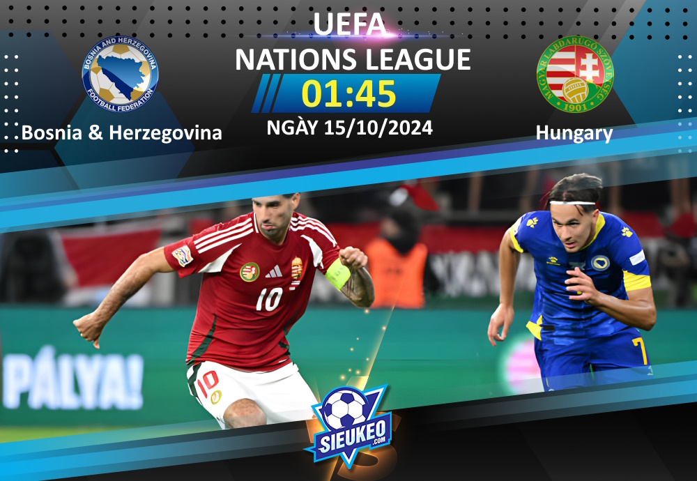 Soi kèo bóng đá Bosnia & Herzegovina vs Hungary 01h45 ngày 15/10/2024: Khô hạn bàn thắng