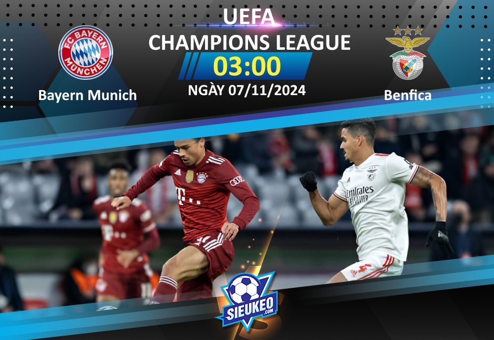 Soi kèo bóng đá Bayern Munich vs Benfica 03h00 ngày 07/11/2024: Thế trận một chiều