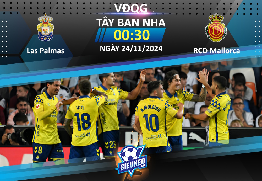 Soi kèo bóng đá Las Palmas vs RCD Mallorca 00h30 ngày 24/11/2024: Khách bản lĩnh