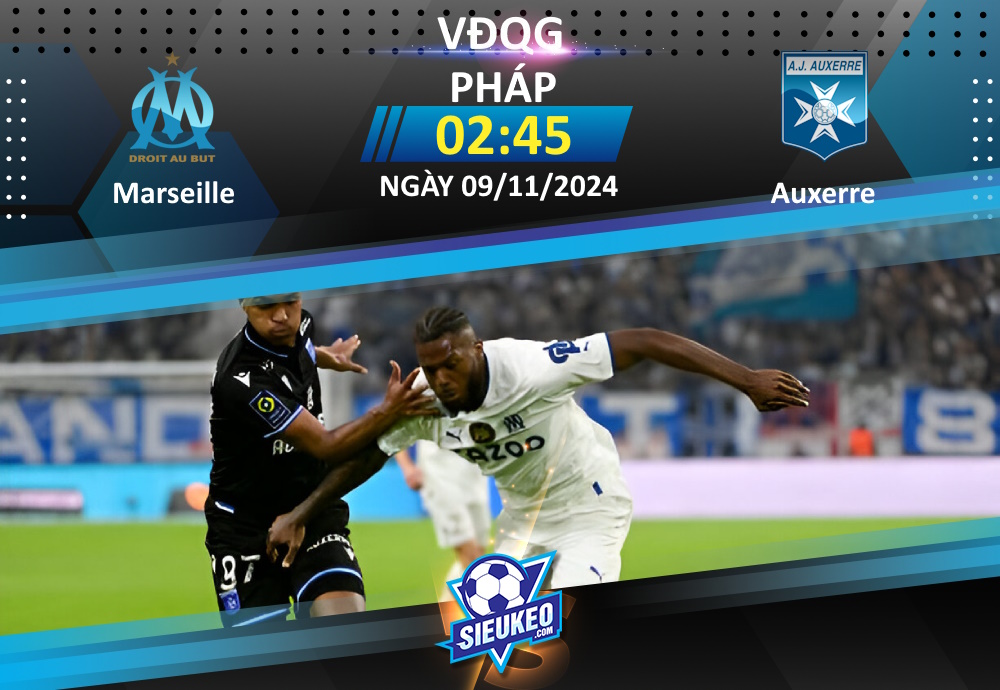 Soi kèo bóng đá Marseille vs AJ Auxerre 02h45 ngày 09/11/2024: Tiễn khách về tay trắng