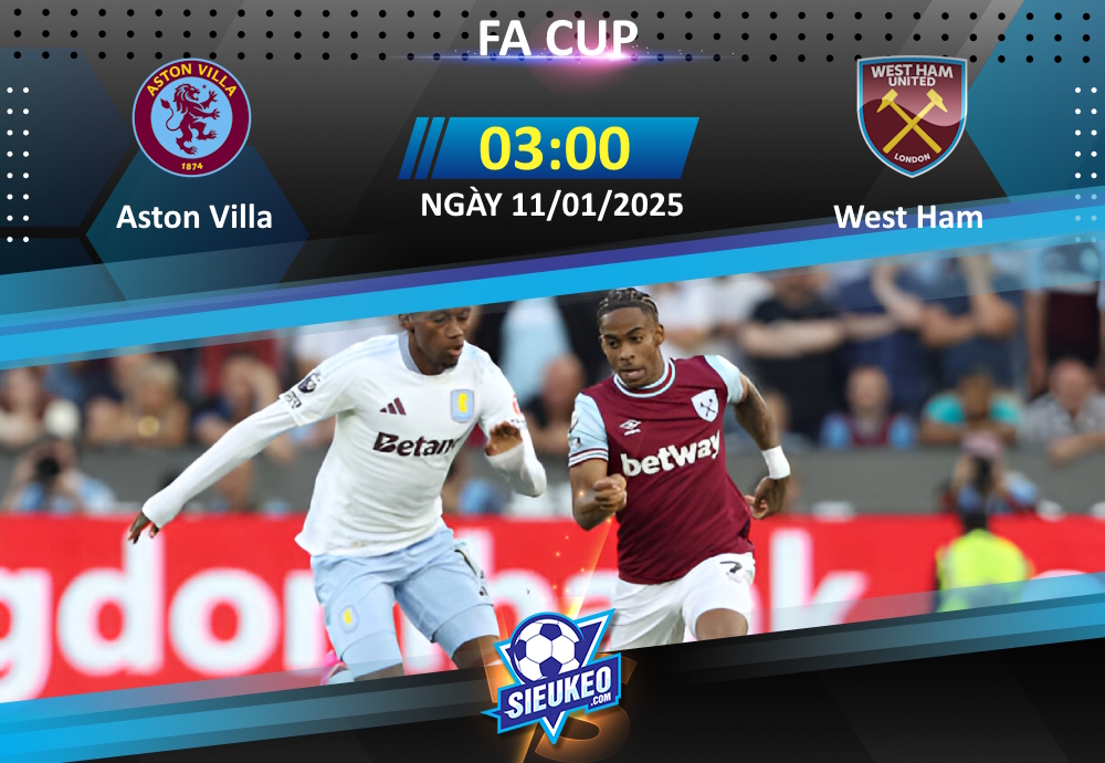 Soi kèo bóng đá Aston Villa vs West Ham 03h00 ngày 11/01/2024: “Búa tạ” lại thua thảm