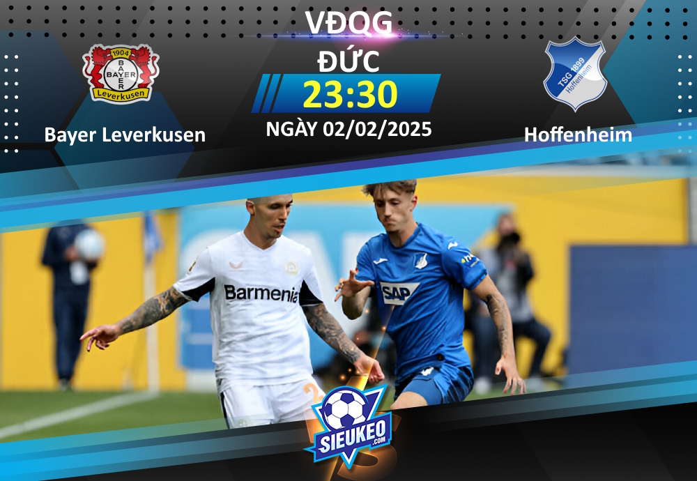 Soi kèo bóng đá Bayer Leverkusen vs Hoffenheim 23h30 ngày 02/02/2025: Nhà vua áp đảo