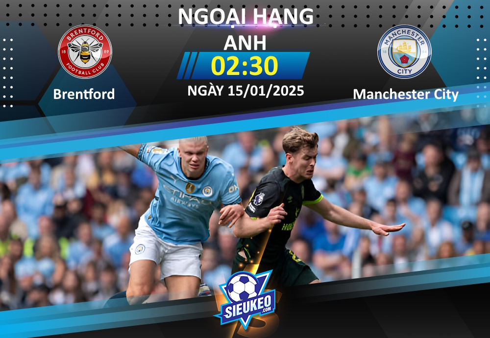 Soi kèo bóng đá Brentford vs Manchester City 02h30 ngày 15/01/2025: Nhà vua trở lại