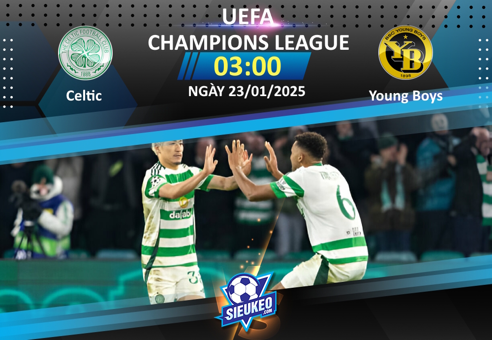 Soi kèo bóng đá Celtic vs BSC Young Boys 03h00 ngày 23/01/2025: Kho điểm Young Boys