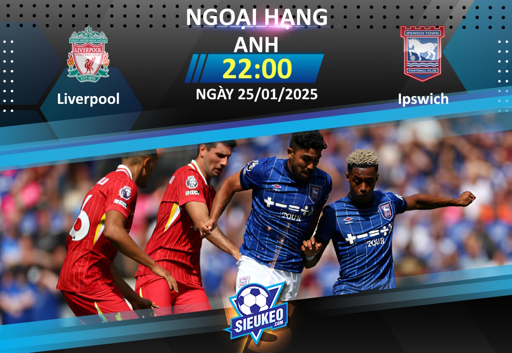 Soi kèo bóng đá Liverpool vs Ipswich 22h00 ngày 25/01/2025: Dạy bóng đá cho đội khách