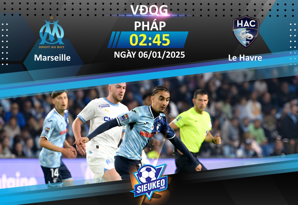 Soi kèo bóng đá Marseille vs Le Havre 02h45 ngày 06/01/2025: Niềm vui ngày đầu năm