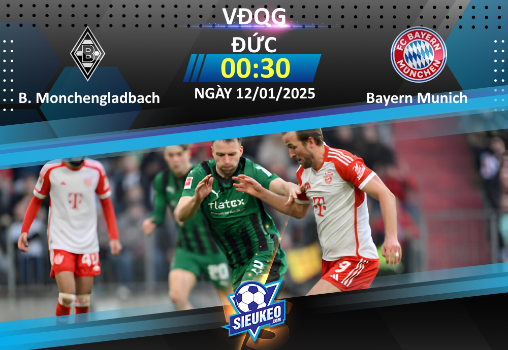 Soi kèo bóng đá Borussia Monchengladbach vs Bayern Munich 00h30 ngày 12/01/2025: Khó cản Hùm xám