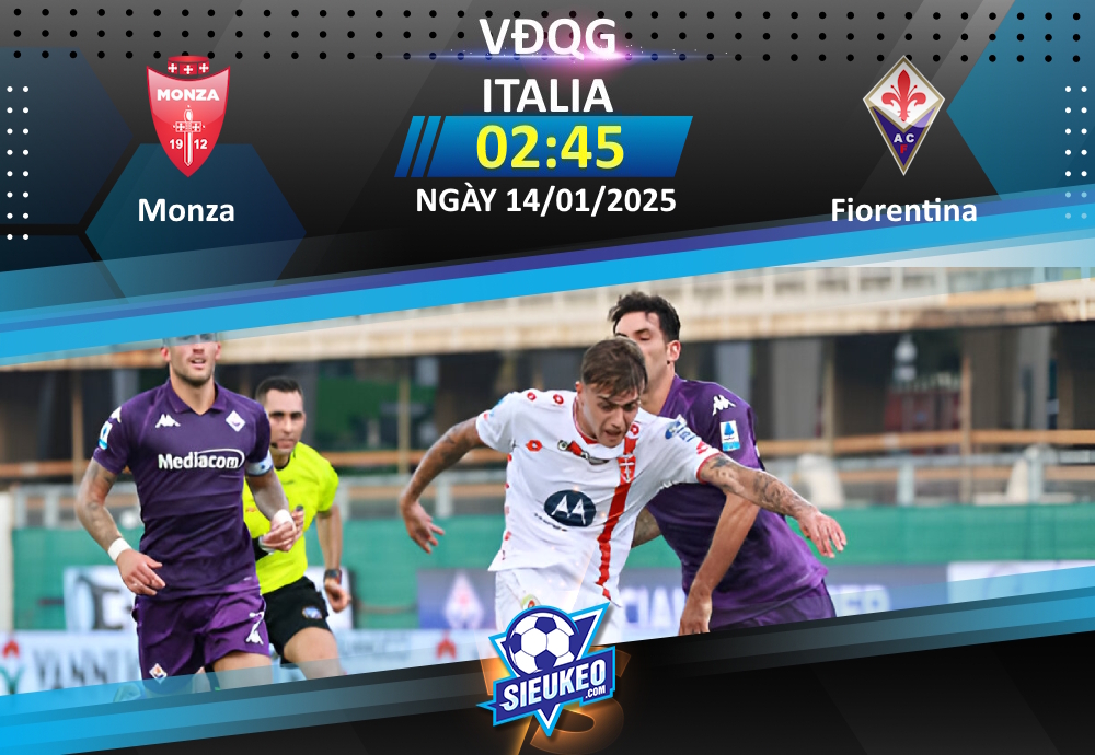 Soi kèo bóng đá Monza vs Fiorentina 02h45 ngày 14/01/2025: Chặn mạch khủng hoảng