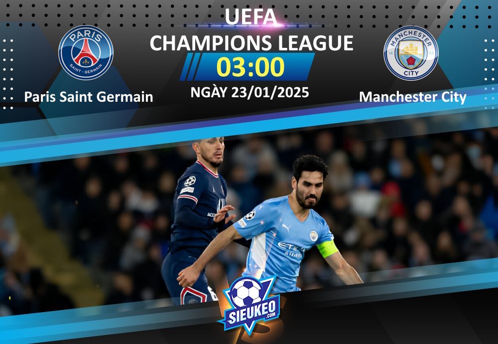 Soi kèo bóng đá Paris Saint Germain vs Manchester City 03h00 ngày 23/01/2025: Tiệc tại Parc des Princes