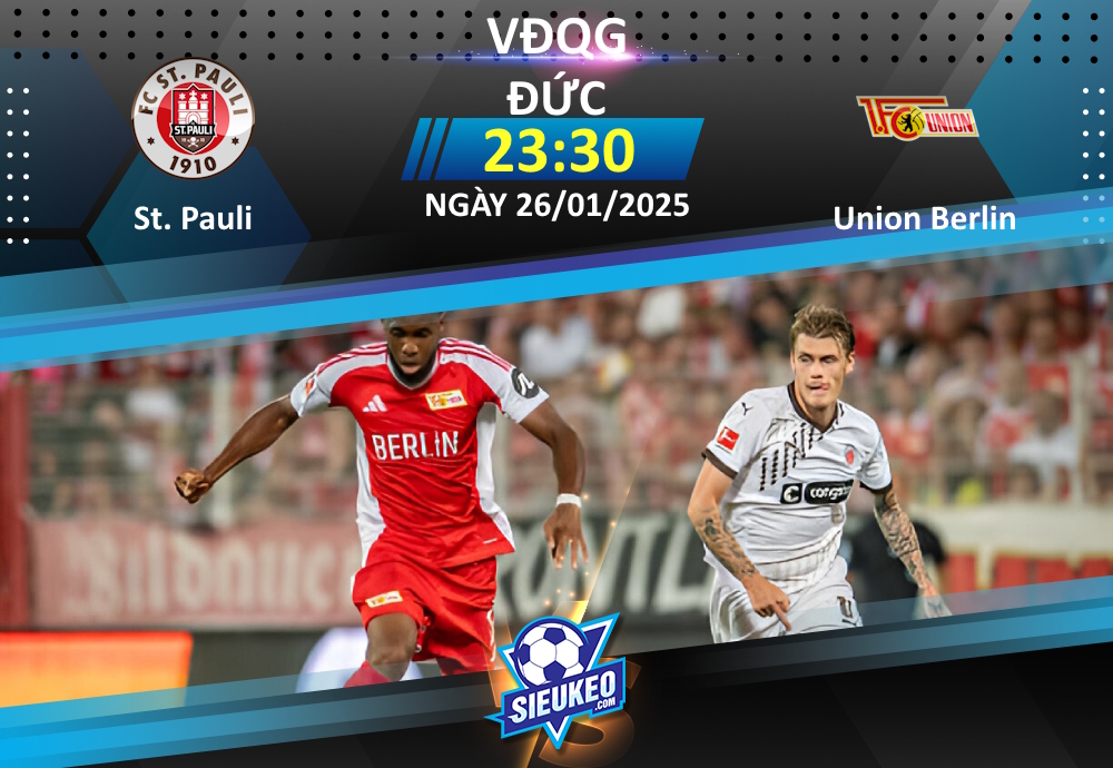 Soi kèo bóng đá St. Pauli vs Union Berlin 23h30 ngày 26/01/2025: 3 điểm ở lại