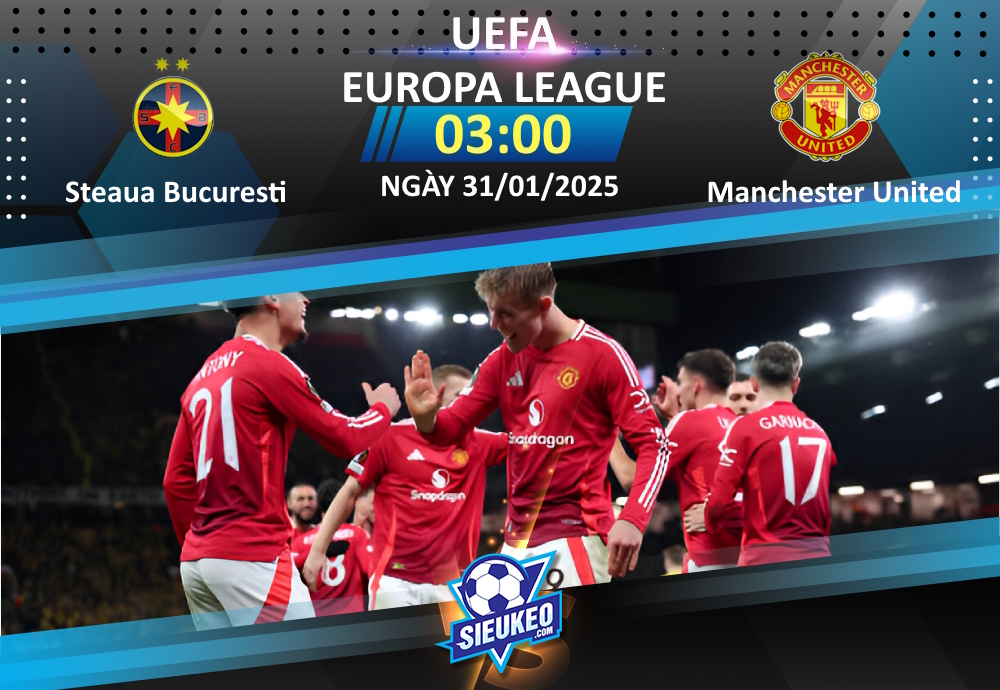 Soi kèo bóng đá Steaua Bucuresti vs Manchester United 03h00 ngày 31/01/2025: Hài lòng 1 điểm