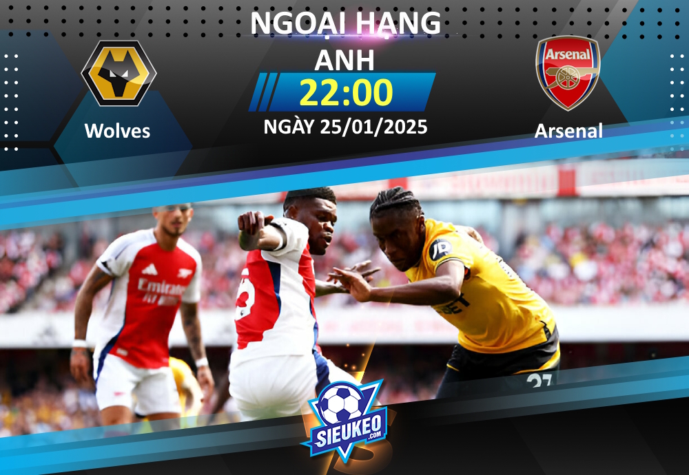 Soi kèo bóng đá Wolves vs Arsenal 22h00 ngày 25/01/2025: Pháo thủ thắng nhẹ