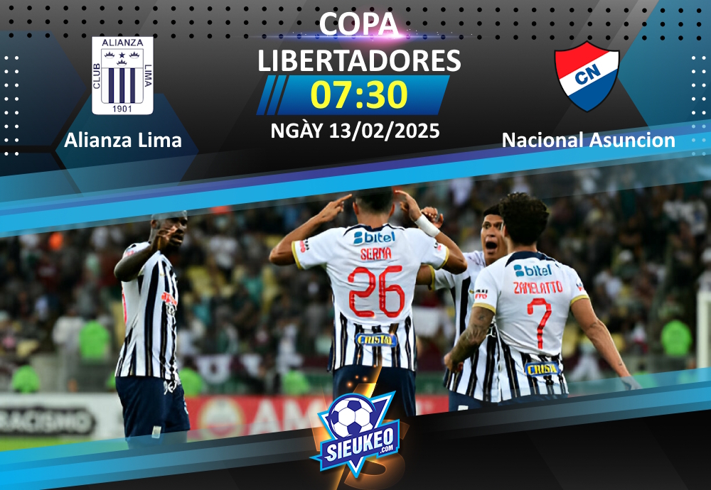 Soi kèo bóng đá Alianza Lima vs Nacional Asuncion 07h30 ngày 13/02/2025: Chủ nhà đi tiếp