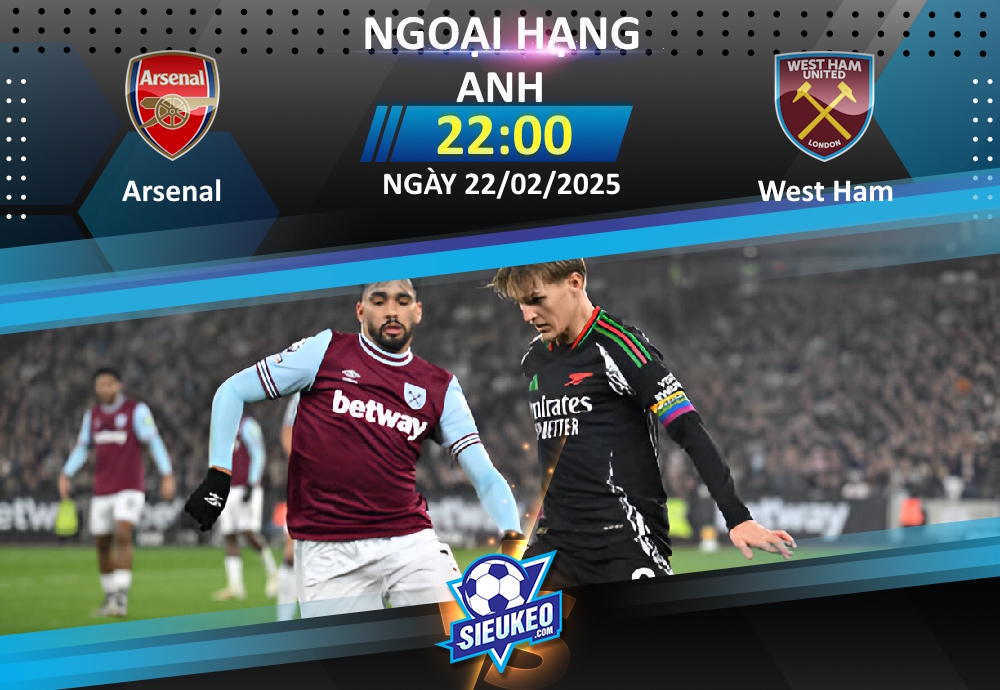 Soi kèo bóng đá Arsenal vs West Ham 22h00 ngày 22/02/2025: Khi “Phấn” không còn “đào”