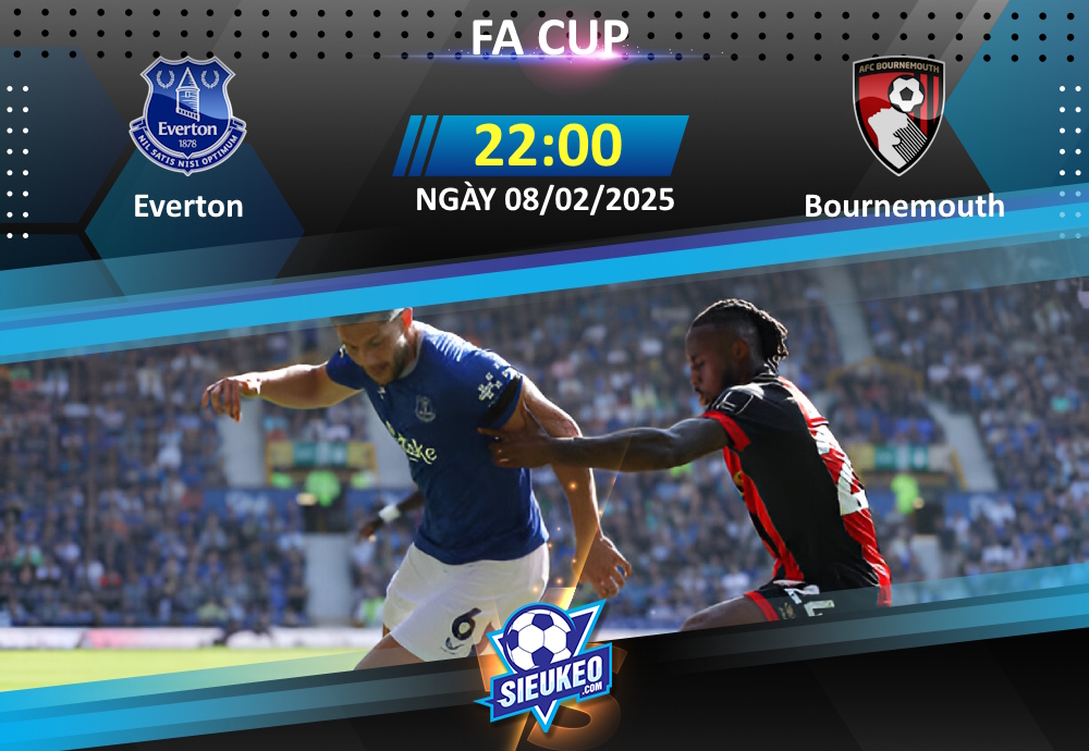 Soi kèo bóng đá Everton vs Bournemouth 22h00 ngày 08/02/2025: Tự tin đón khách