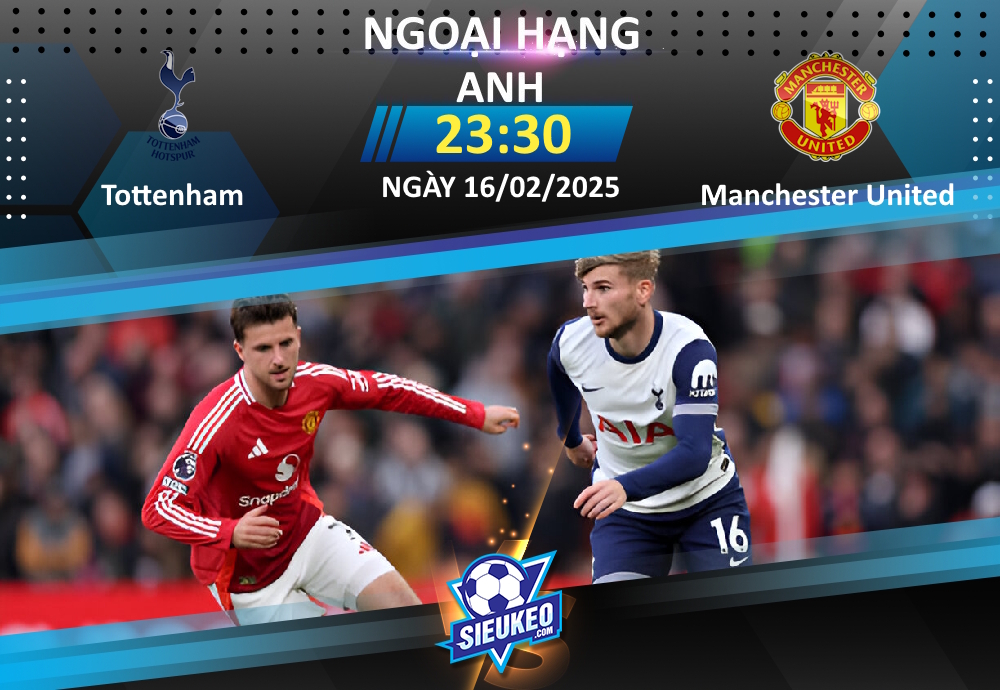 Soi kèo bóng đá Tottenham vs Manchester United 23h30 ngày 16/02/2025: Bắt “gà” tại ổ