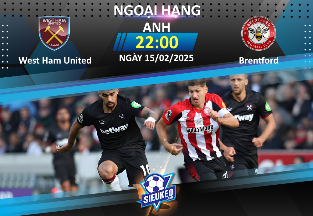 Soi kèo bóng đá West Ham vs Brentford 22h00 ngày 15/02/2025: Chia điểm tại London