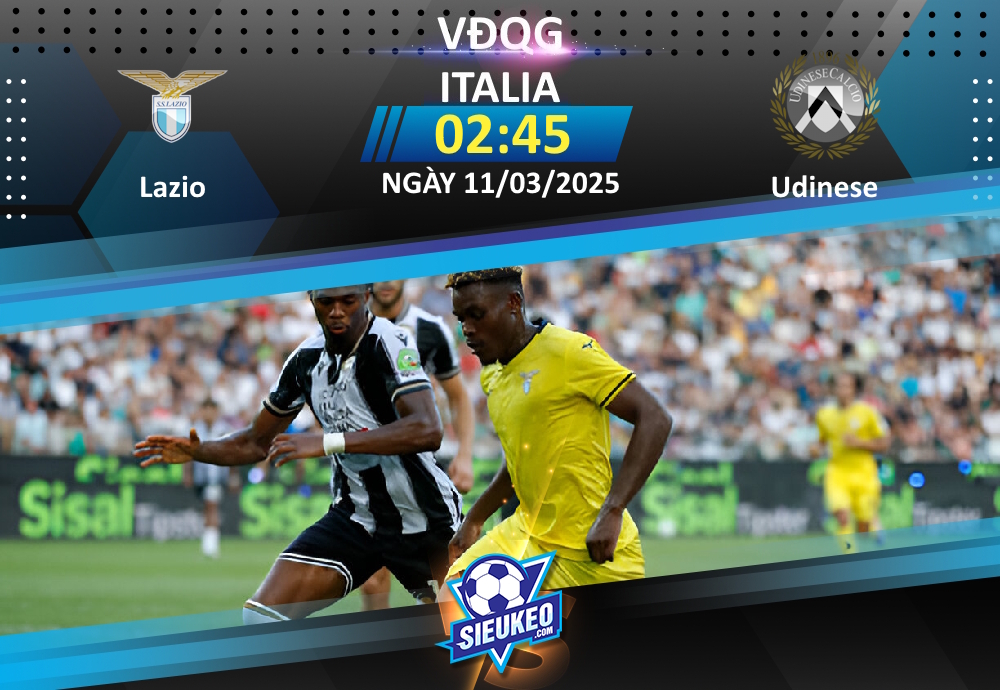 Soi kèo bóng đá Lazio vs Udinese 02h45 ngày 11/03/2025: “Đại bàng” thắng nhọc