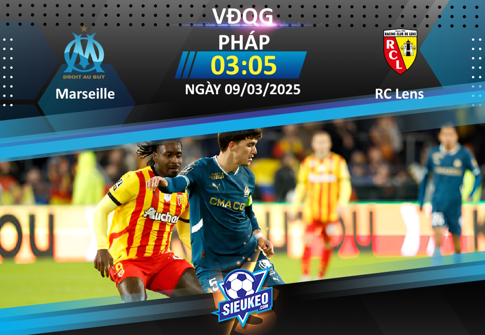 Soi kèo bóng đá Marseille vs RC Lens 03h05 ngày 09/03/2025: Bầy ong gặp khó